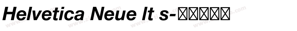Helvetica Neue lt s字体转换